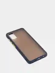 Темно-синий чехол Samsung Galaxy A41, Самсунг Галакси А41 пластиковый матовый с цветными кнопками