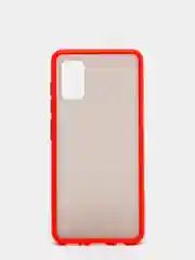 Красный чехол Samsung Galaxy A41, Самсунг Галакси А41 пластиковый матовый с цветными кнопками