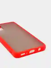 Красный чехол Samsung Galaxy A41, Самсунг Галакси А41 пластиковый матовый с цветными кнопками