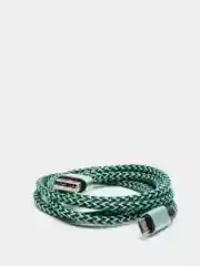 Зеленый кабель micro USB, Type-C, для зарядки и передачи данных