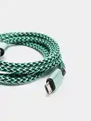 Зеленый кабель micro USB, Type-C, для зарядки и передачи данных