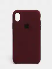 Бордовый чехол не пачкающийся с бархатом внутри iPhone XR