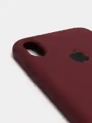 Бордовый чехол не пачкающийся с бархатом внутри iPhone XR