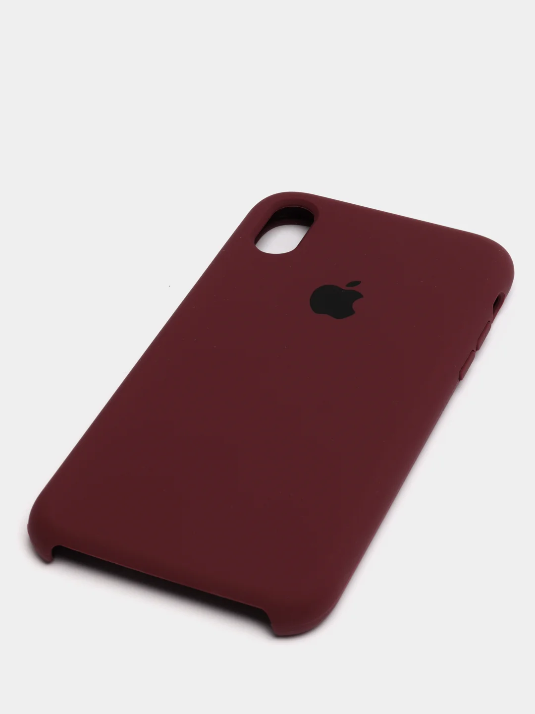 Бордовый чехол не пачкающийся с бархатом внутри iPhone XR