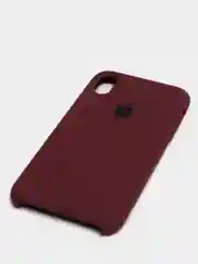 Бордовый чехол не пачкающийся с бархатом внутри iPhone XR