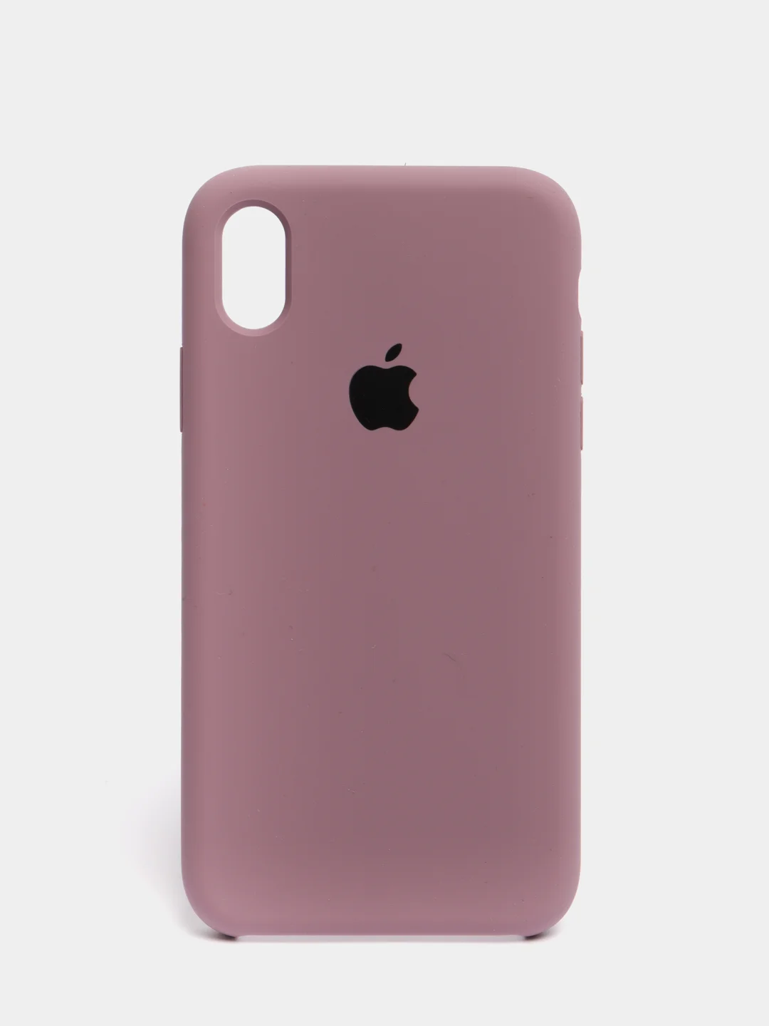 Тёмно-розовый чехол не пачкающийся с бархатом внутри iPhone XR
