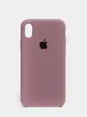Тёмно-розовый чехол не пачкающийся с бархатом внутри iPhone XR