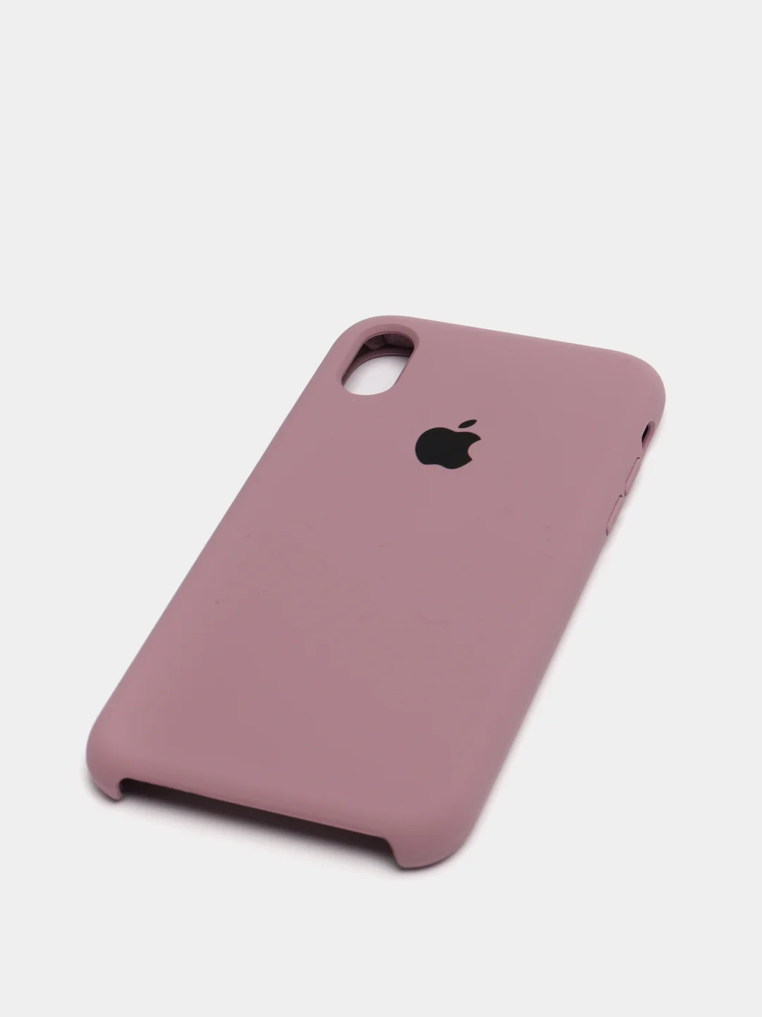 Тёмно-розовый чехол не пачкающийся с бархатом внутри iPhone XR