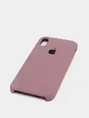 Тёмно-розовый чехол не пачкающийся с бархатом внутри iPhone XR