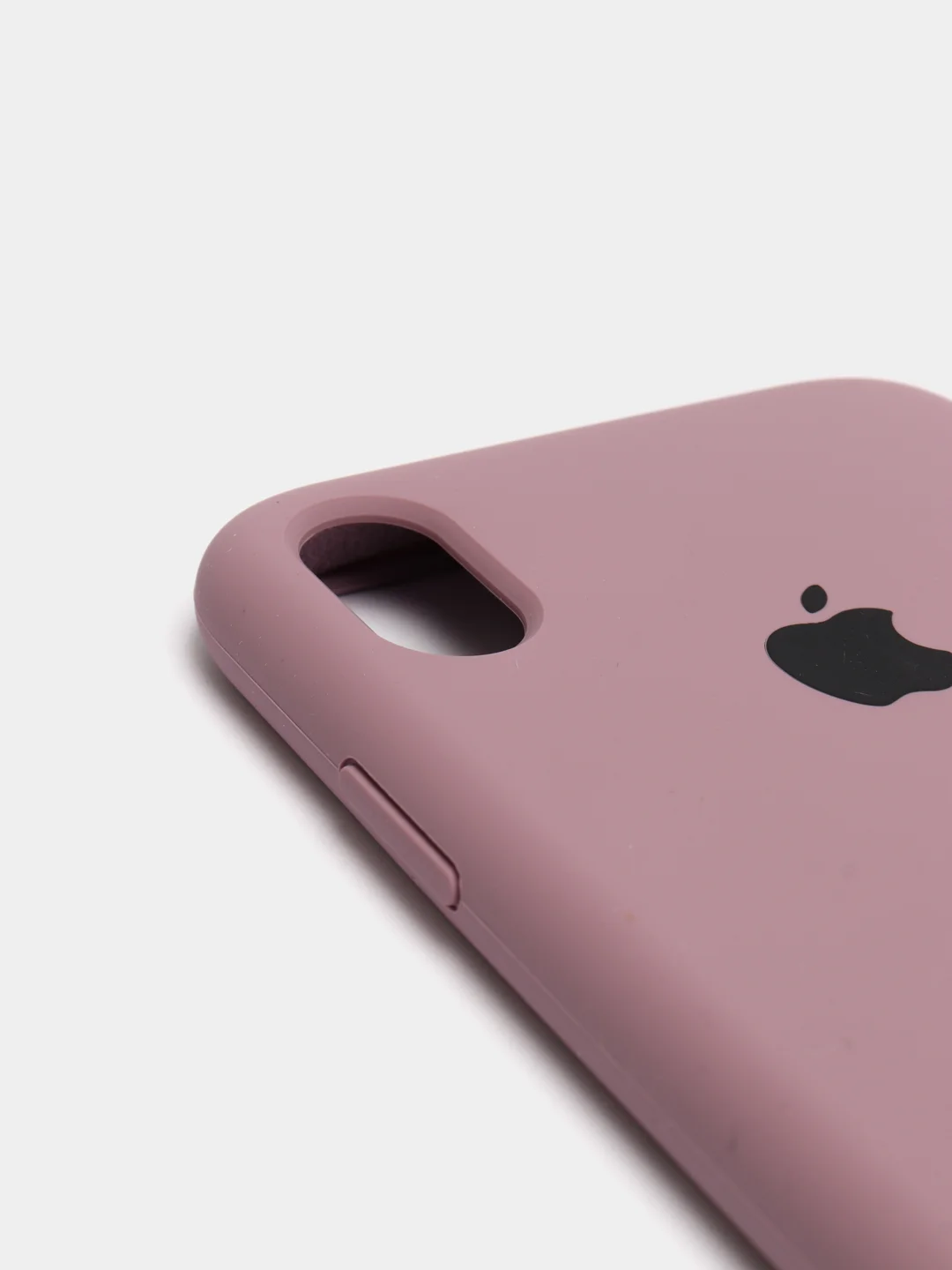 Тёмно-розовый чехол не пачкающийся с бархатом внутри iPhone XR