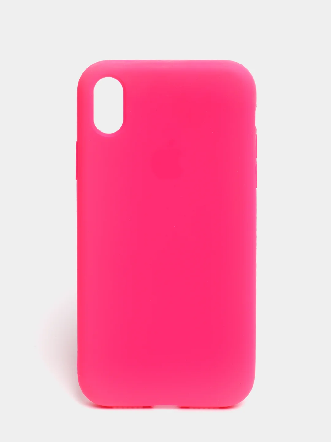 Фуксия чехол не пачкающийся с бархатом внутри iPhone XR