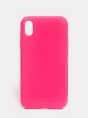 Фуксия чехол не пачкающийся с бархатом внутри iPhone XR