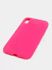 Фуксия чехол не пачкающийся с бархатом внутри iPhone XR