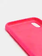 Фуксия чехол не пачкающийся с бархатом внутри iPhone XR