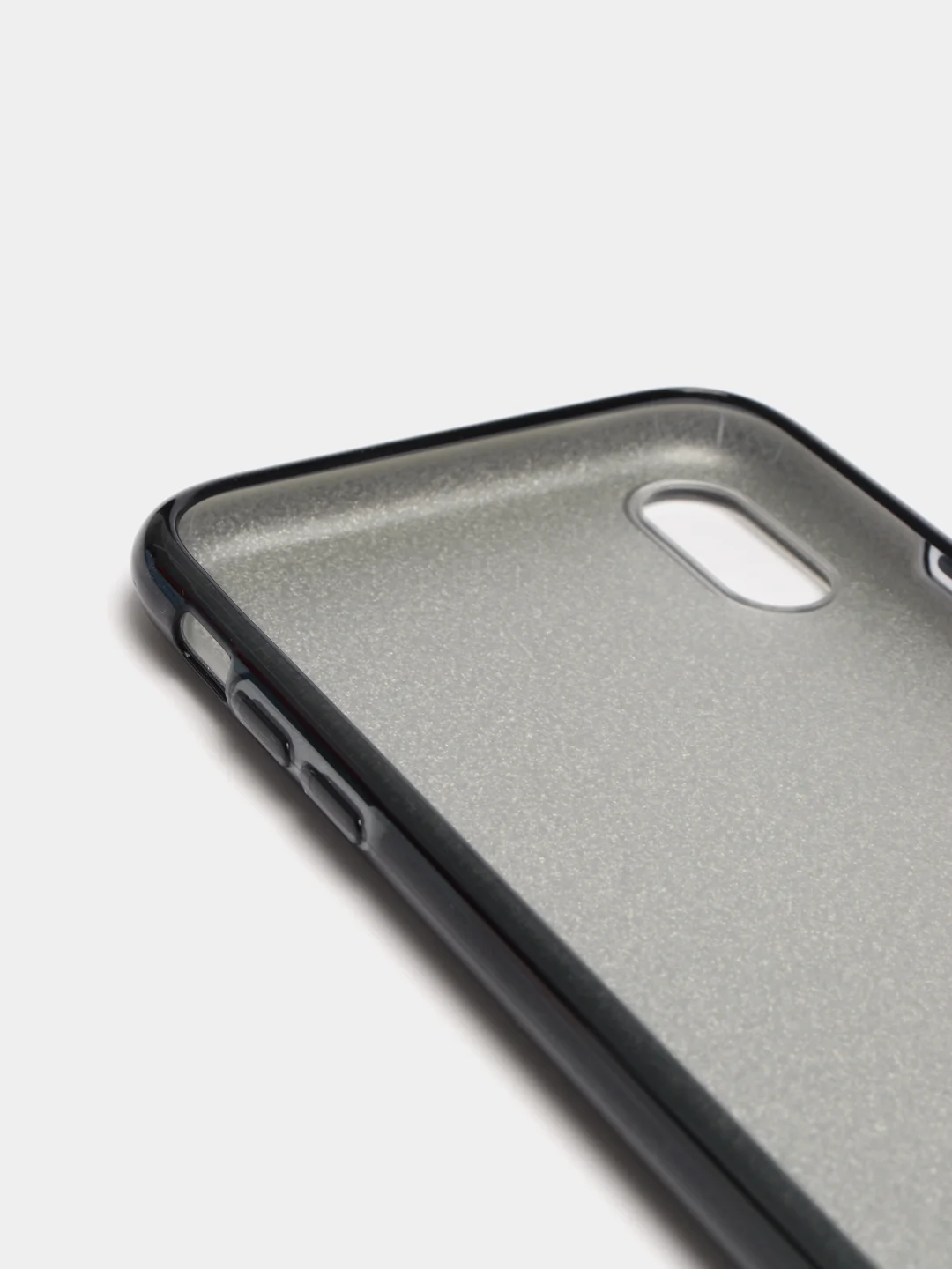 Угольный чехол блестящий для iPhone XR