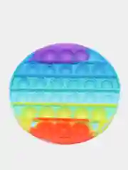 Красный игрушка антистресс Pop It (Поп Ит), радужный цвет