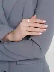 Белый кольцо женское