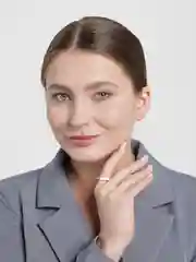 Белый кольцо женское