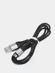 Серый usb кабель для быстрой зарядки 2.4 А и передачи данных Hoco X 38 micro, type c, Apple