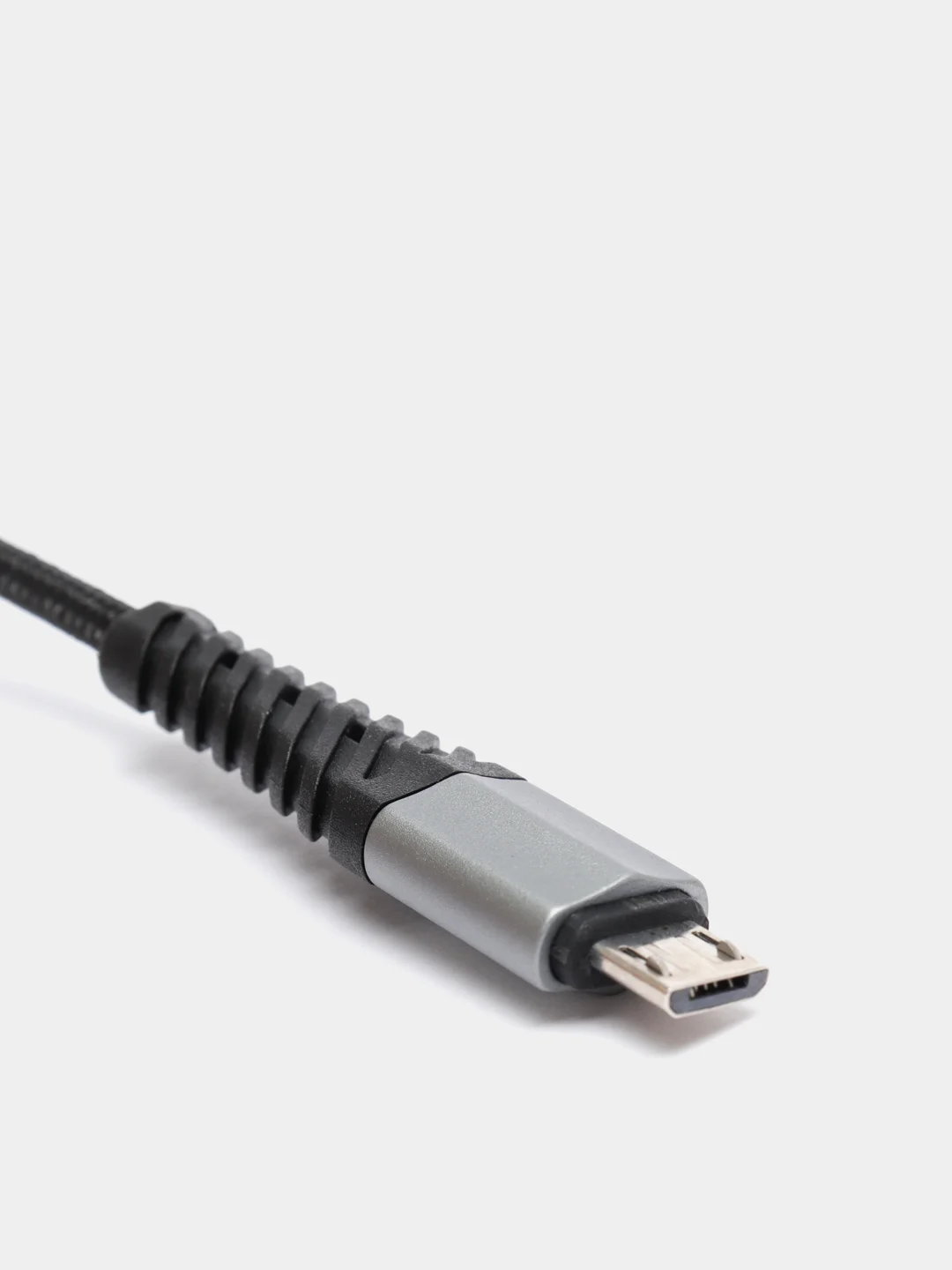 Серый usb кабель для быстрой зарядки 2.4 А и передачи данных Hoco X 38 micro, type c, Apple