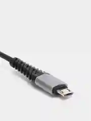 Серый usb кабель для быстрой зарядки 2.4 А и передачи данных Hoco X 38 micro, type c, Apple