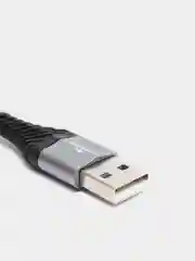 Серый usb кабель для быстрой зарядки 2.4 А и передачи данных Hoco X 38 micro, type c, Apple