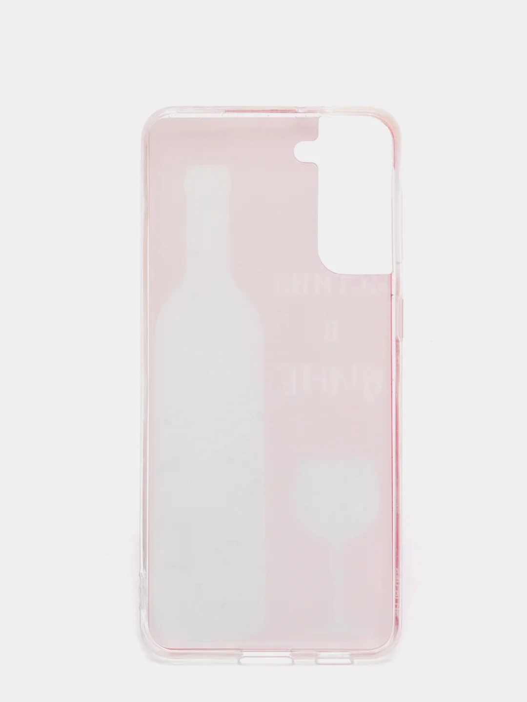 Вишнёвый чехол Samsung Galaxy S21, S21+, Галакси С21, С21+ силиконовый с рисунком и блестками