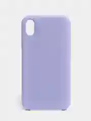 Лавандовый чехол не пачкающийся с бархатом внутри iPhone XR