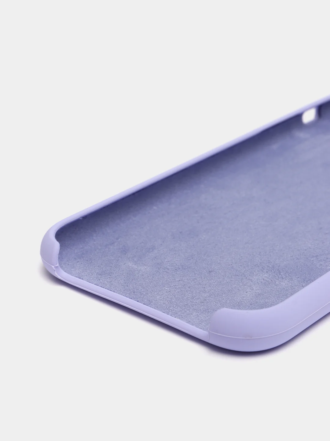Лавандовый чехол не пачкающийся с бархатом внутри iPhone XR
