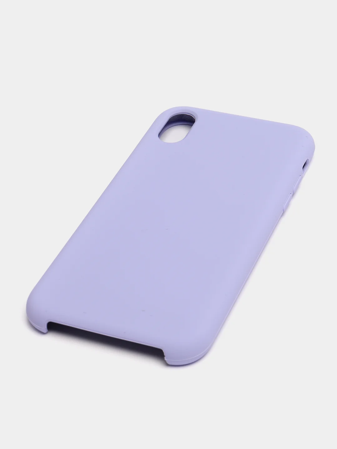 Лавандовый чехол не пачкающийся с бархатом внутри iPhone XR