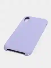 Лавандовый чехол не пачкающийся с бархатом внутри iPhone XR
