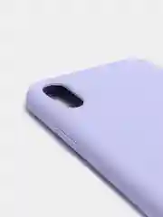 Лавандовый чехол не пачкающийся с бархатом внутри iPhone XR