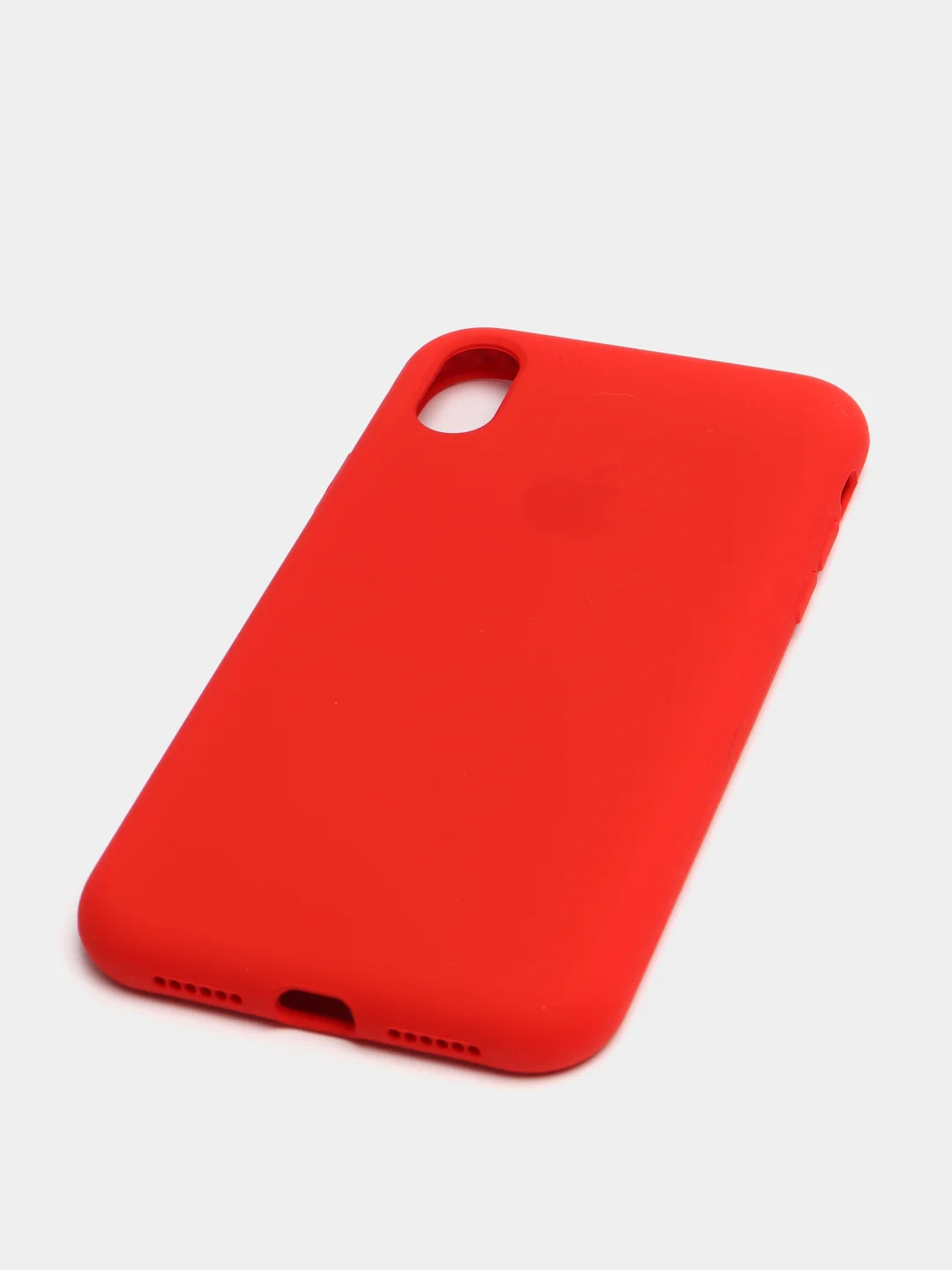 Красный чехол не пачкающийся с бархатом внутри iPhone XR