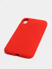 Красный чехол не пачкающийся с бархатом внутри iPhone XR