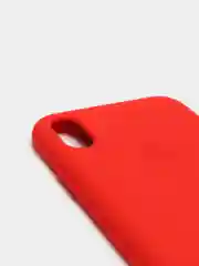 Красный чехол не пачкающийся с бархатом внутри iPhone XR