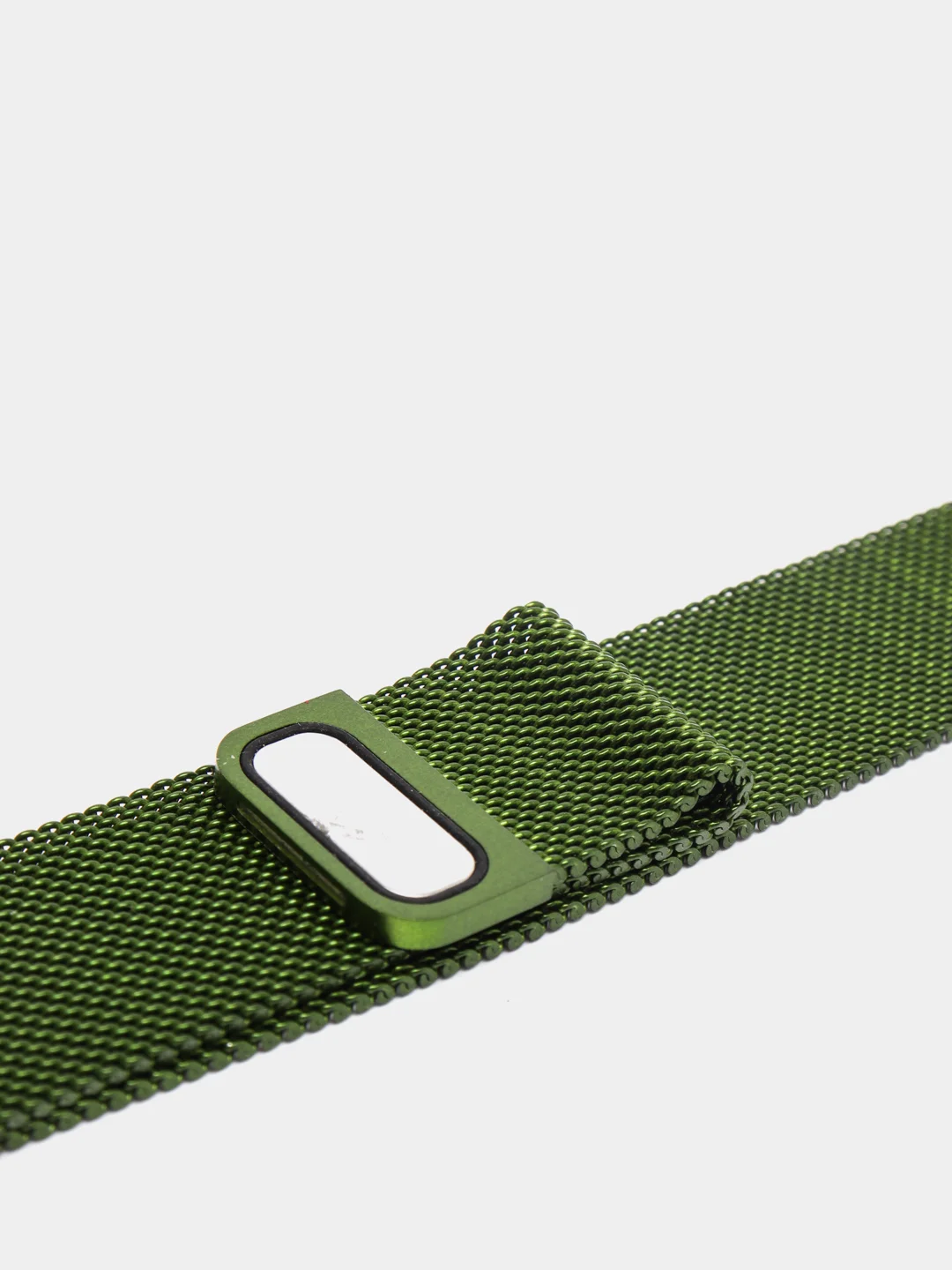 Лесной зеленый ремешок для Apple Watch "Миланская петля", металлический