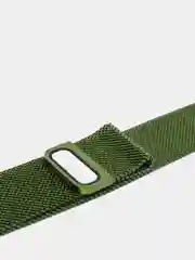 Лесной зеленый ремешок для Apple Watch "Миланская петля", металлический