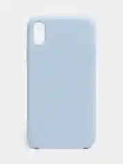 Небесно-голубой чехол не пачкающийся с бархатом внутри iPhone XR