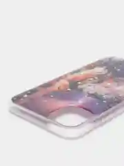 Синий меланж чехол Apple iPhone 11 чехол силиконовый с рисунком