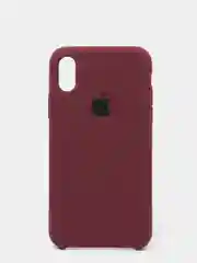 Тёмно-розовый чехол с бархатом внутри IPhone X / XS