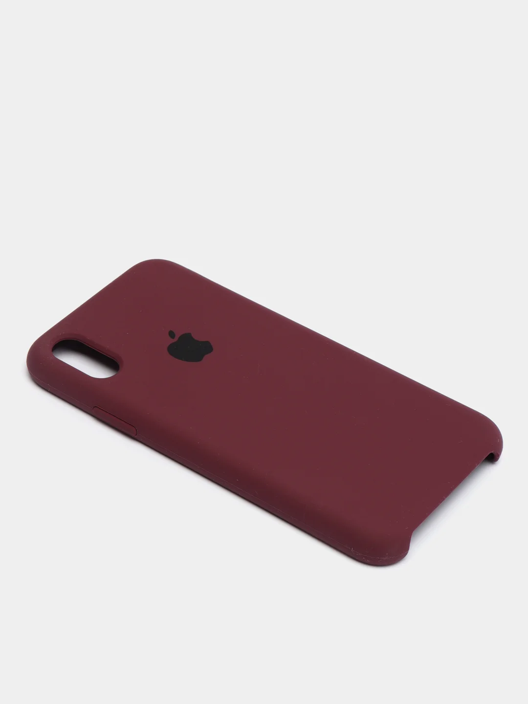 Тёмно-розовый чехол с бархатом внутри IPhone X / XS