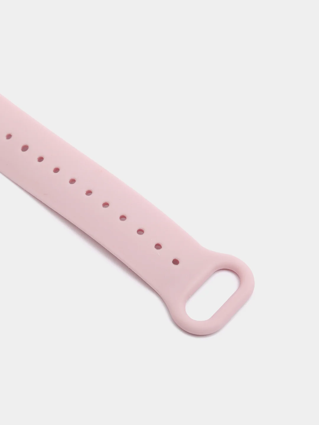 Розовый ремешок для Xiaomi Mi Band 5 / 6 / 7, силиконовый