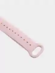 Розовый ремешок для Xiaomi Mi Band 5 / 6 / 7, силиконовый