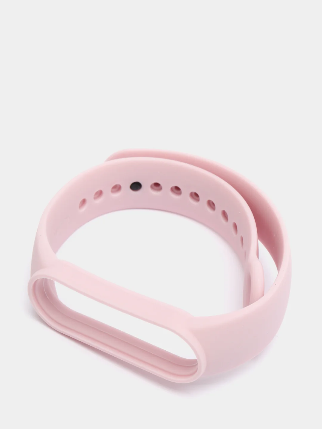 Розовый ремешок для Xiaomi Mi Band 5 / 6 / 7, силиконовый