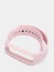 Розовый ремешок для Xiaomi Mi Band 5 / 6 / 7, силиконовый