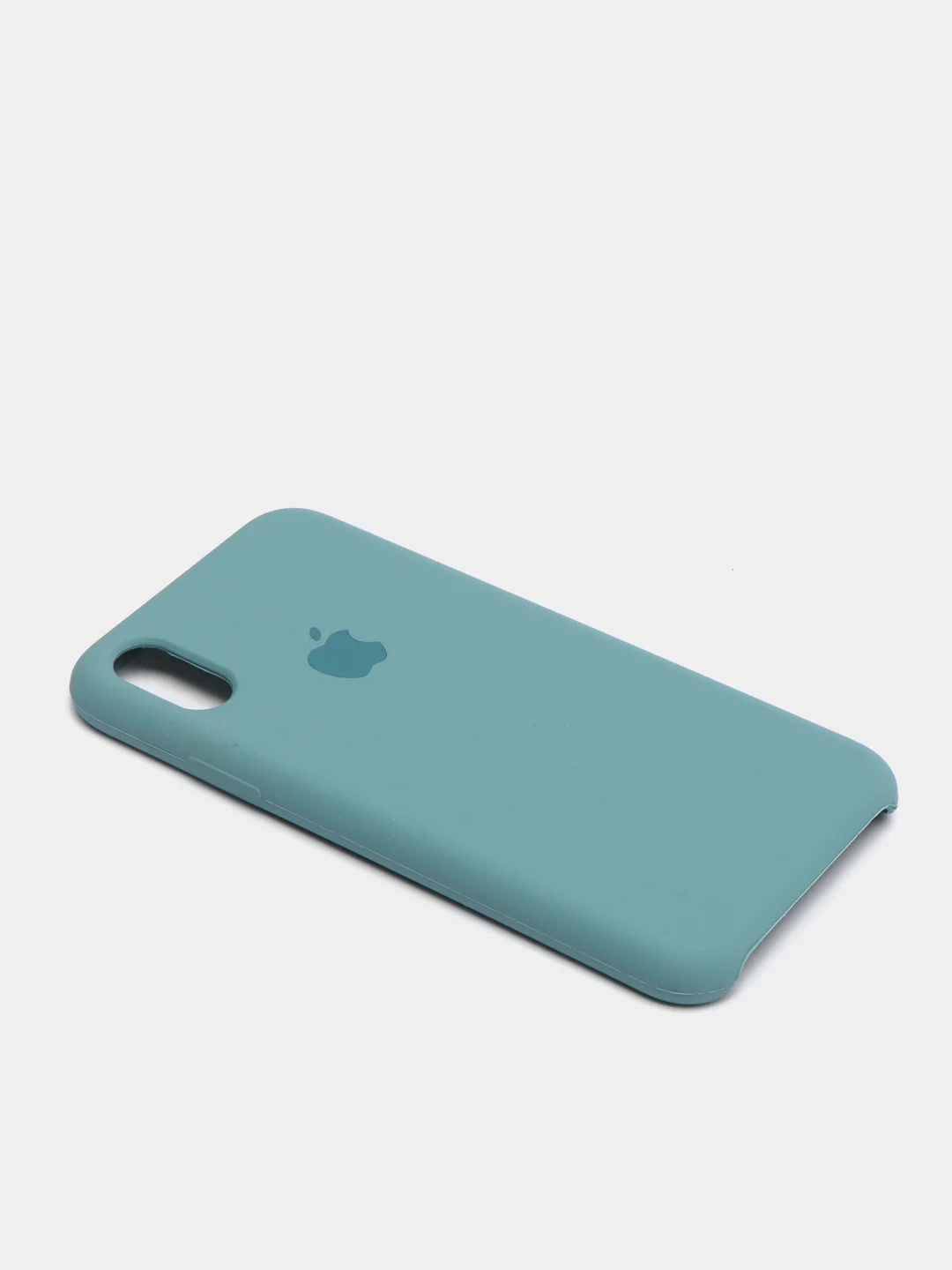 Тёмно-бирюзовый чехол с бархатом внутри IPhone X / XS
