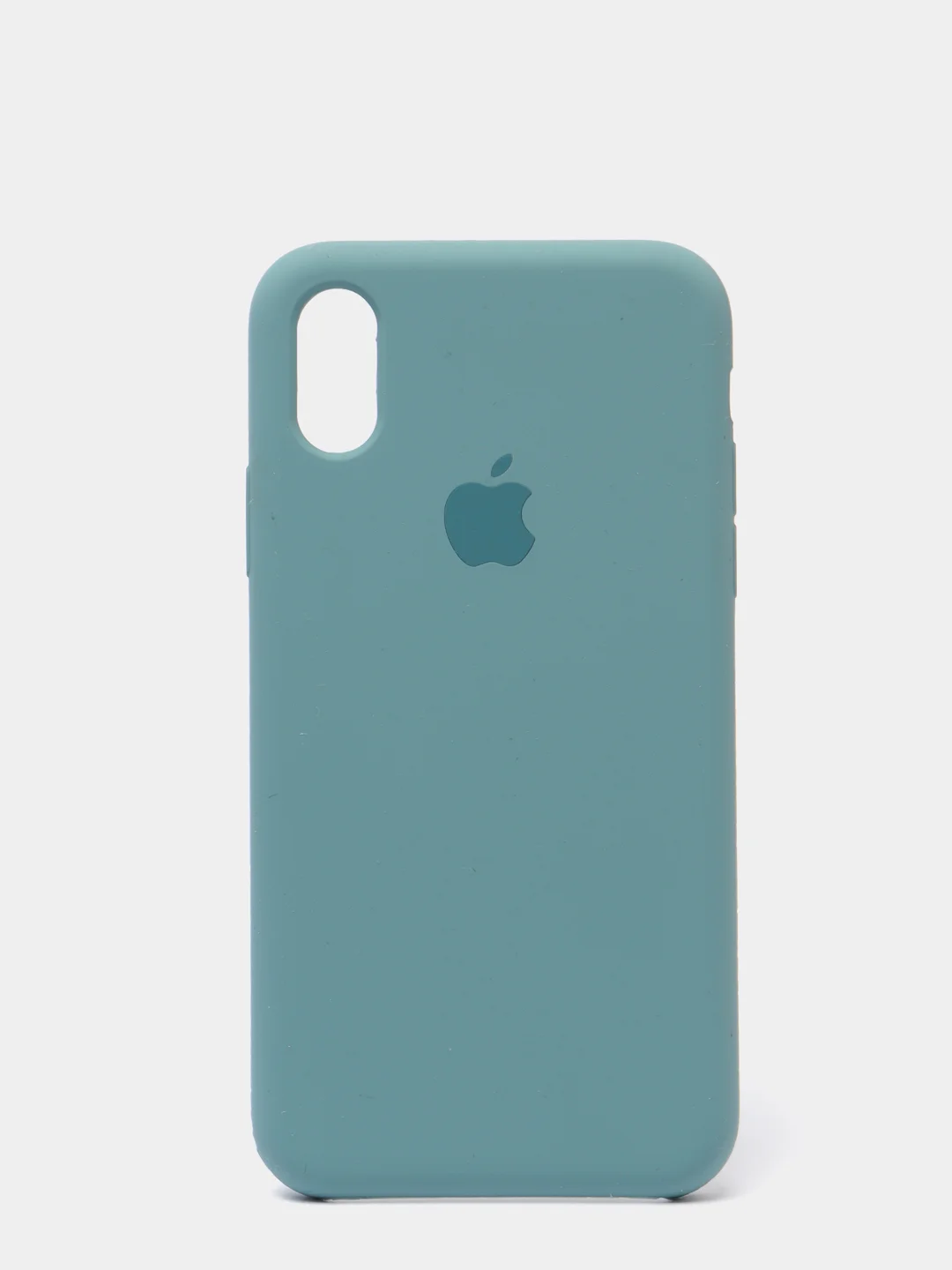 Тёмно-бирюзовый чехол с бархатом внутри IPhone X / XS