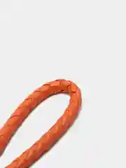 Оранжевый плетёный брелок
