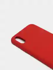 Багровый чехол с бархатом внутри IPhone X / XS