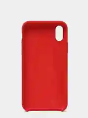 Багровый чехол с бархатом внутри IPhone X / XS